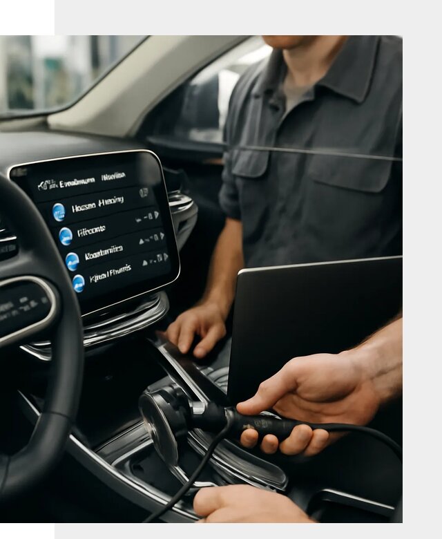 Установка приложений Geely для мультимедиа автомобиля в Перми
